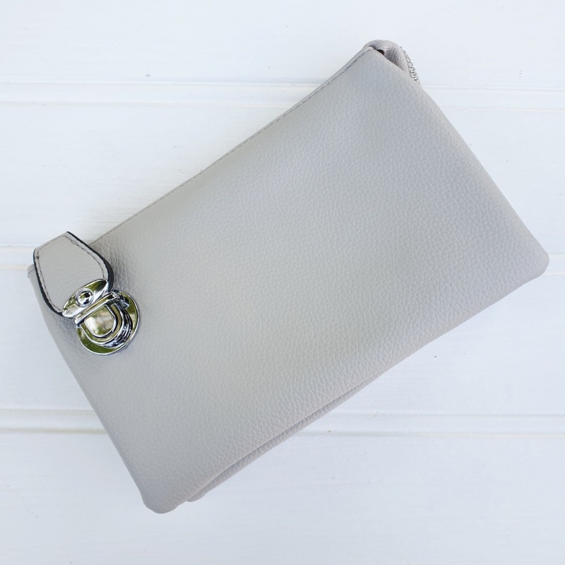 light grey clutch bag uk