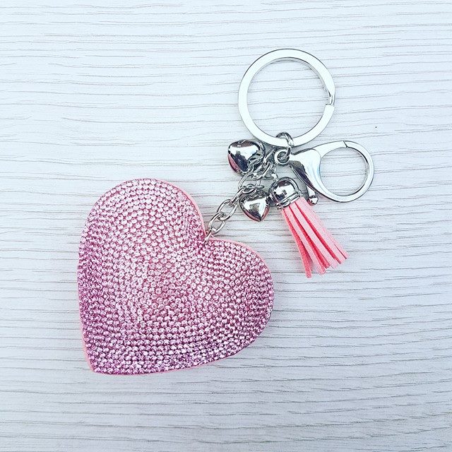 heart photo keychain